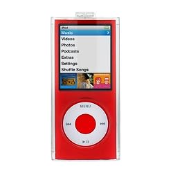 Transparent Clear Snap On Crystal Case with Belt Clip for Apple ipod Nano Chromatic 8GB, 16GB 4G 4th Generation