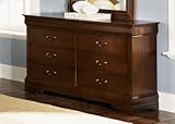 Carrington Cherry 6 Drawer Dresser