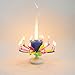 1 X Beon Amazing Melody Firework Happy Birthday Candle- Round Rainbow 14 candles