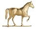 Full Bodied 30â Horse Weathervane-Gold/Bronze