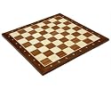 16" Inlaid wooden chess board. Alpha numeric No. 4