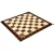 19" Inlaid wooden chess board. Alpha numeric No. 5