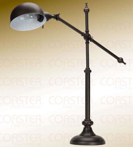 Adjustable Desk Lamp in Metal Black Finish