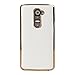 kwmobile Elegant and chic design chrome case for LG G2 in white gold with synthetic leather cover
