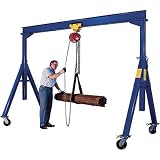 Vestil Adjustable Height Steel Gantry Crane - 8000-Lb. Capacity, 180in.L x 90in.W, Model# AHS-8-15-14