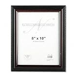 Nu-Dell Executive Document Frame Unbreakable Plastic 8 X 10 Black/Mahogany  ....