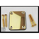 1pc Neck Plate with Crews Gold for Fender Replacement Electric Guitar Part