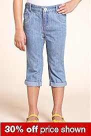 Pure Cotton Cropped Jeans