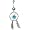Aqua Dream Catcher Navel Ring Belly Rings Body Jewelry-5 post lengths available (1/2 inch long post)