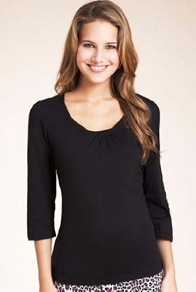 Pure Cotton 3-4 Sleeve Pyjama Top