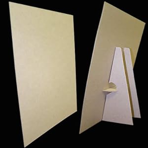 Amazon.com : 8 1/2 x 11 Kraft Cardboard Easel Display Stand, (Pack of ...