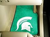 Michigan State Univ Car Mats 2 Piece universal fit Car Floor Mat (Rug) - Michigan State Spartans