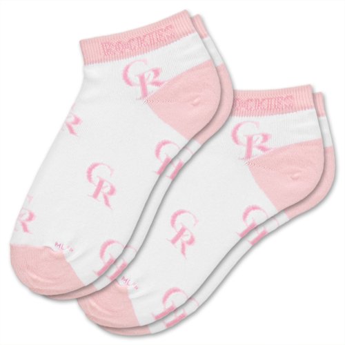 MLB Colorado Rockies Women's Pink Socks (2 Pack)