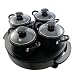 from CE Cookware 4 Pot Stir Indian Curry Station Serving Set