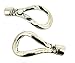 Beads Direct USA Kumihimo / Leather Rope End Cap/ Magnetic Clasp Celtic Knot Twist (1 Set) Platinum Color - Hole Size 5mm