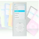 SILICONE SKIN CASE WITH ARMBAND HOLE FOR APPLE IPOD NANO-CHROMATIC 4TH GENERA...