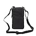 PT Universal Multipurpose Carry Case Pouch Nylon Sporty Smartphone Holster Belt Clip Waist Bag For Iphone 7 Plus Samsung Galaxy S7 Edge Note 5 Iphone 6S (Black)