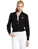 Members Only Women's Classic Bomber Jacket, Black, Small