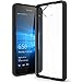 Lumia 650 Case, LK [Crystal Clear] [Air Hybrid] Shock Absorbing Anti Scratch Ultra Slim Bumper Case with Clear Back Panel Cover for Microsoft Lumia 650 (Black)