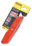 Stanley Bostitch 10189C Interlock self-retracting utility knife with two cutting depths, Carton of 36