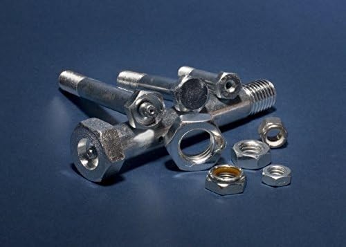 Caster Axle Bolt, 1/2-13 x3-3/8 in Lube Axle Bolt, Course Thread, Zerk Fitting with Top Lock Nut