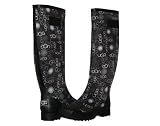 UGG Australia Multi Color Logo Tall Womens Rainboots [3383-BLKM]