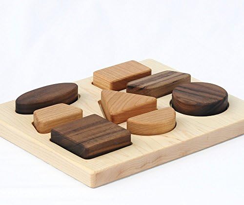 Manzanita Kids Deluxe Natural Wood Baby Toy Puzzle