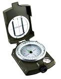 Rugged Military Prismatic Compass with Canvas Belt Pouch
