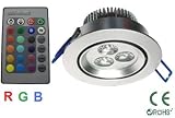 GreenLEDBulb 9 Watt RGB LED Downlight bulb with a Remote, 16 color choices, Replacement for Halogen recessed downlighting, ceiling lighting, accent lighting