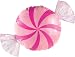 Round Candy Swirly Mint Pillow