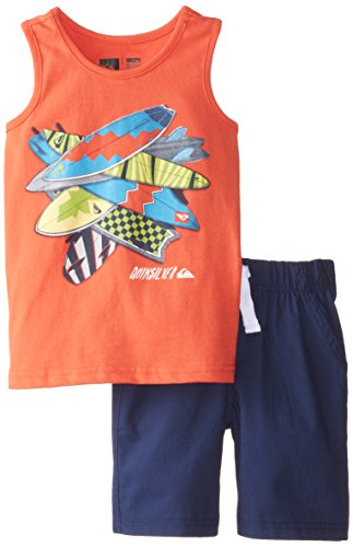 Quiksilver Little Boys' Orange Tank Top with Shorts