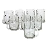 KOMODO INTERNATIONAL / Clear glass coffee mugs, 12 oz., 8 per pack / KMOPC36081BB / Sold as 1 Pack / Mfr Part # PC36081BB