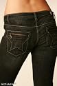 ** SALE PRICE ** People's Liberation Women's Jeans Alexia Utility Bootcut in BMW