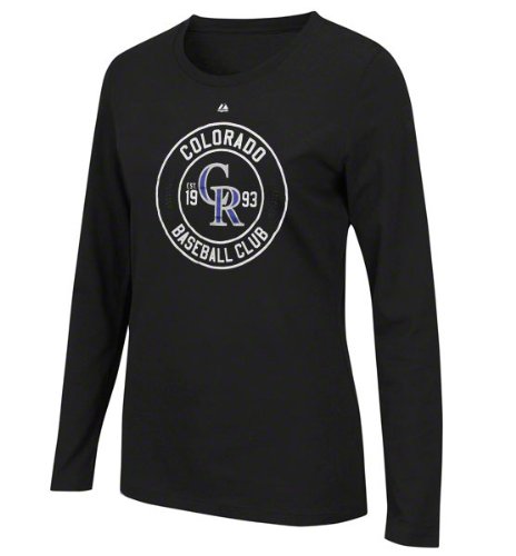 Colorado Rockies Women's Black Pro Sports Long Sleeve T-Shirt