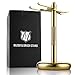 Miusco Men's Wet Shaving Kit, 4 Piece, Badger Hair Shaving Brush, Hand Polished Stainless Steel Shaving Stand, Shaving Bowl & Safety Razor