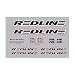 REDLINE Complete BMX Frame Decal Set Black