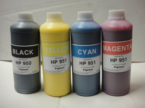 4 X 1 Liter Hp 940 Bulk premium pigment Ink for Pro 8000,8500,8500a On Sale