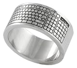 Stainless Steel Keyboard Design High Polish Flat Band