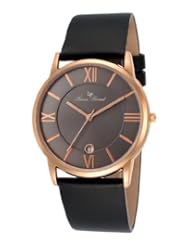 Lucien Piccard Unisex LP-10608-RG-014 Moiry Analog Display Swiss Quartz Black Watch