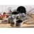Retro Grey Non Stick Saucepan Pan Set Kitchen Saucepans