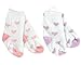 2 Pair Baby Doll Socks, in Heart Print Pattern perfect for Baby Doll Clothing, Fits American Girl Dolls Bitty Baby and More! by Sophia's, One Pink Pair & One Lavender Heart Socks. 2 Pair Socks, one Pink & one Lavender Heart Socks