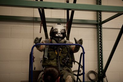 Wallmonkeys Peel and Stick Wall Decals - A U.s. Marine Training in the Virtual Parachute Trainer. - 18W x 12H Removable Graphic