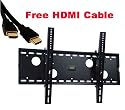 VideoSecu TV Mounts Black Tilting Wall Mount Bracket for Olevia/Syntax 237V LCD 37 inch HDTV TV with free 7ft HDMI cable Built in bubble leveler