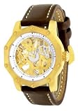 Mechanical Invicta Signature Collection Men’s Skeleton Gold-Tone Watch # 7211
