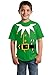 Ann Arbor T-shirt Co. Santa's Elf Costume | Jumbo Print Novelty Christmas Holiday Humor Youth T-Shirt-Youth,S Green