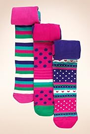 3 Pairs of Younger Girls Assorted Tights