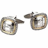 Square Shaped Diamond Men's Cufflinks
