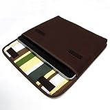 suono （スオーノ） ハンドメイド 第3世代 iPad インナーケース「FILO」（ココア・カーキストライプ）.