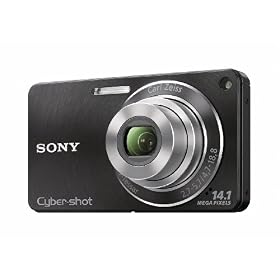 Sony DSC-W350 14.1MP Digital Camera with 4x Wide Angle Zoom with Optical Steady Shot Image Stabilization and 2.7 inch LCD (Black)