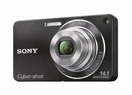 Sony DSC-W350 14 1MP Digital Camera with 4x Wide Angle Zoom with Optical Steady Shot Image Stabilization and 2 7 inch LCD Black 